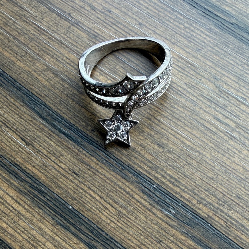 Silver Star Charm Ring